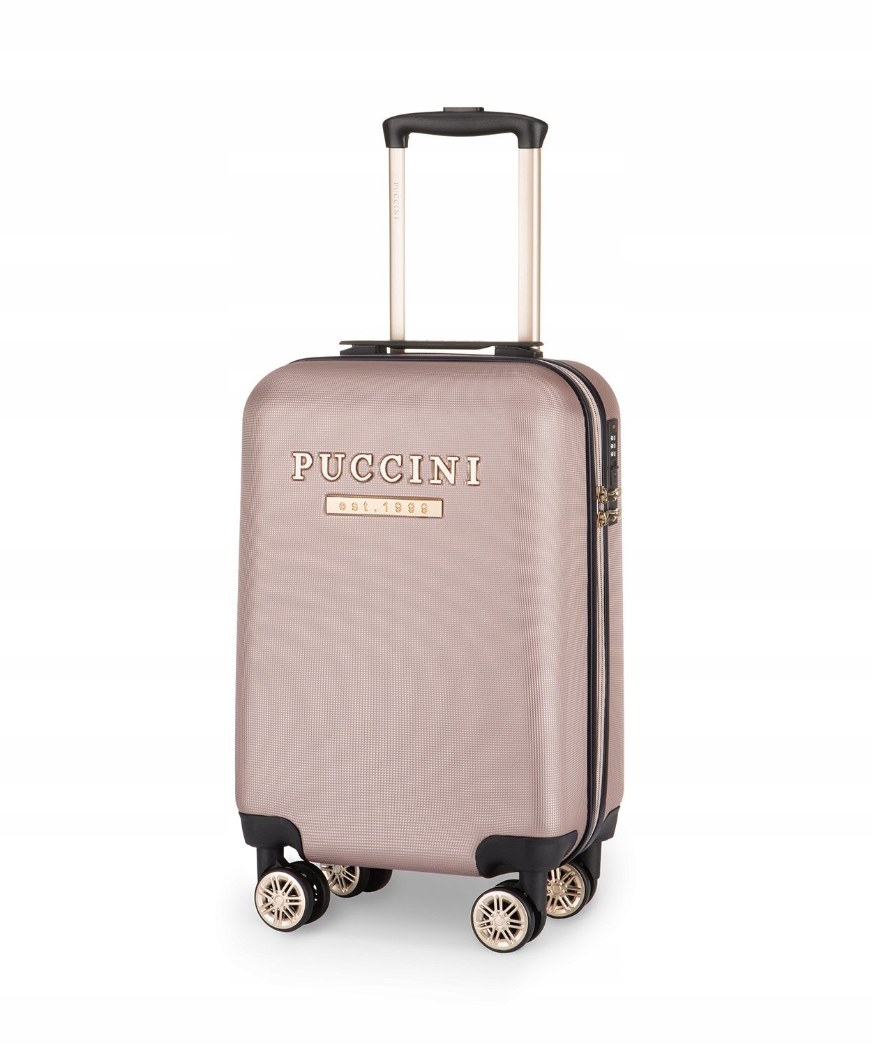 Walizka Kabinowa Podróżna Mała Na Kółkach Twarda PUCCINI Różowa ABS017C-3C