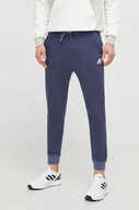 Spodnie męskie - adidas spodnie dresowe kolor granatowy gładkie - miniaturka - grafika 1