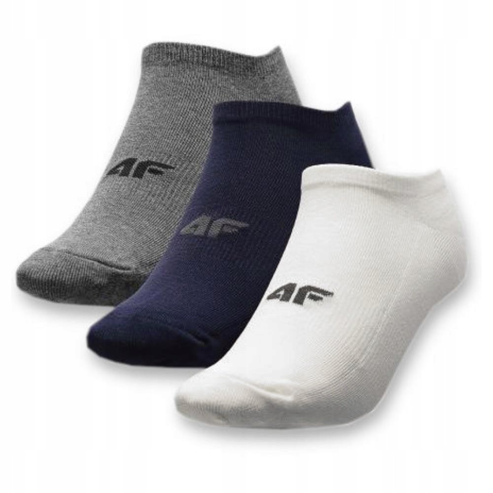 4F Skarpety Męskie Elastyczne Granatowe Stopki 3 Pary Rozmiar 39/42