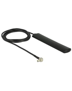 Delock Antena LTE-Antenne TS-9 3dBi 90 starr 1.00m Klebem schwarz 12479 - Anteny Wi Fi - miniaturka - grafika 1
