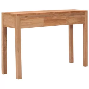 vidaXL vidaXL Stolik konsola, 110 x 35 x 75 cm, lite drewno tekowe - Konsole i sekretarzyki - miniaturka - grafika 1