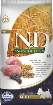 Farmina N&D Low Grain Lamb & Blueberry Adult Dog Mini - 7 kg