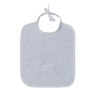 Śliniaki i fartuszki - MÖVE Stars Śliniak, srebrny, 29 x 34 cm - miniaturka - grafika 1