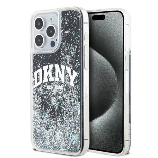 Etui DKNY Liquid Glitter Big Logo na iPhone 14 Pro Max - czarne - Etui i futerały do telefonów - miniaturka - grafika 1