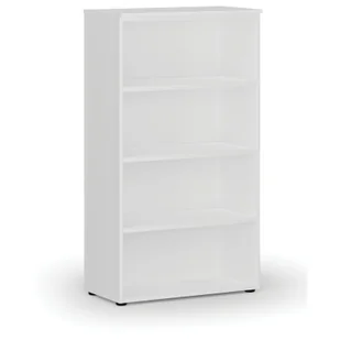 Regał biurowy PRIMO WHITE, 1434 x 800 x 420 mm, biały - Regały biurowe - miniaturka - grafika 1