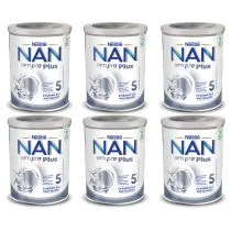 Nestle Nan Optipro Plus 5 Produkt na bazie mleka dla małych dzieci po 2,5 roku życia zestaw 6 x 800 g - Mleko modyfikowane - miniaturka - grafika 1