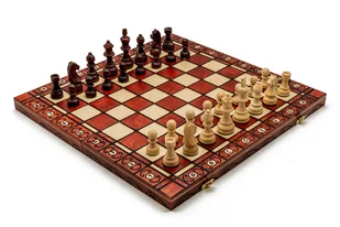 Szachy Consul mahoń/Szachy ozdobne/Szachy drewniane/Szachy zestaw/producent - Gry planszowe - miniaturka - grafika 1