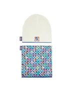 Czapki dla dzieci - Looney Tunes Komplet czapka i komin CEO-ACCCS-AW25-203WBLT Écru - miniaturka - grafika 1