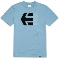 Koszulki męskie - t-shirt ETNIES CORP COMBO TEE LIGHT BLUE - miniaturka - grafika 1