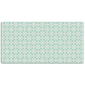 Podkładki na biurko - Duża mata na biurko Biało niebieski wzór vintage 120x60 cm - miniaturka - grafika 1