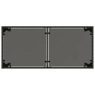 Stół ogrodowy ze szklanym blatem, czarny, 115x54x74 cm Lumarko! - Stoły ogrodowe - miniaturka - grafika 8