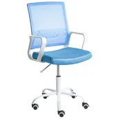Fotele i krzesła biurowe - Beliani Krzesło biurowe EASE Niebieski - miniaturka - grafika 1
