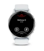 Smartwatch - Garmin Venu 3 010-02784-00 - 45mm - srebrny bezel ze stali nierdzewnej z kopertą w kolorze whitestone i silikonowym paskiem - miniaturka - grafika 1