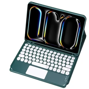 Etui z klawiaturą Bluetooth touchpad do iPad Pro 11 Gen5 (Zielone) - Etui do tabletów Etui z klawiaturą Bluetooth touchpad do iPad Pro 11 Gen5 (Zielone) - Etui do tabletów - miniaturka - grafika 1