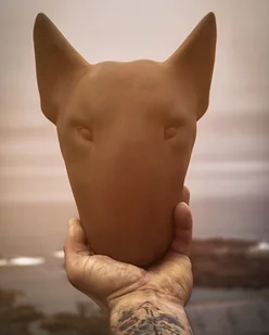 Bullterrier kolor RUSTY - figura - KUFA.design - Figurki dekoracyjne - miniaturka - grafika 1