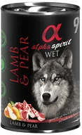 Mokra karma dla psów - Alpha Spirit Jagnięcina z gruszką 12x400g 23345-uniw - miniaturka - grafika 1