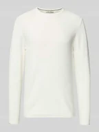 Swetry męskie - Sweter z dzianiny o kroju regular fit z czystej bawełny model ‘ERIC’ - miniaturka - grafika 1