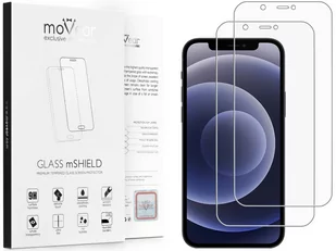 2 szt. | moVear 2.5D MATT - Matowe szkło hartowane do Apple iPhone 12 Pro / 12 (6.1") | Antyrefleksyjne, do etui, fullGlue, 9H - Etui i futerały do telefonów - miniaturka - grafika 1