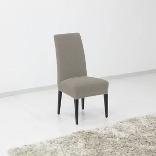 Pokrowiec elastyczny na krzesło Denia jasnoszary, 40 x 60 cm, komplet 2 szt. - Pokrowce na meble - miniaturka - grafika 1