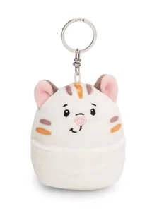Breloczek Chill-NICI kot 8cm - biały - Pluszowy towarzysz przytulanka z kółkiem na klucze do smyczy, torby lub plecaka 61751 - Plecaki - miniaturka - grafika 1