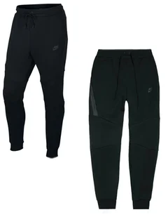 Męskie Spodnie Nike Tech Fleece Jogger MAX TAPER LEG SLIM FIT 805162-010 M - Spodnie sportowe męskie - miniaturka - grafika 1