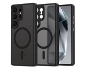 Etui i futerały do telefonów - Tech-Protect Magcam Magsafe do Samsung Galaxy S25 Ultra Matte Black - miniaturka - grafika 1