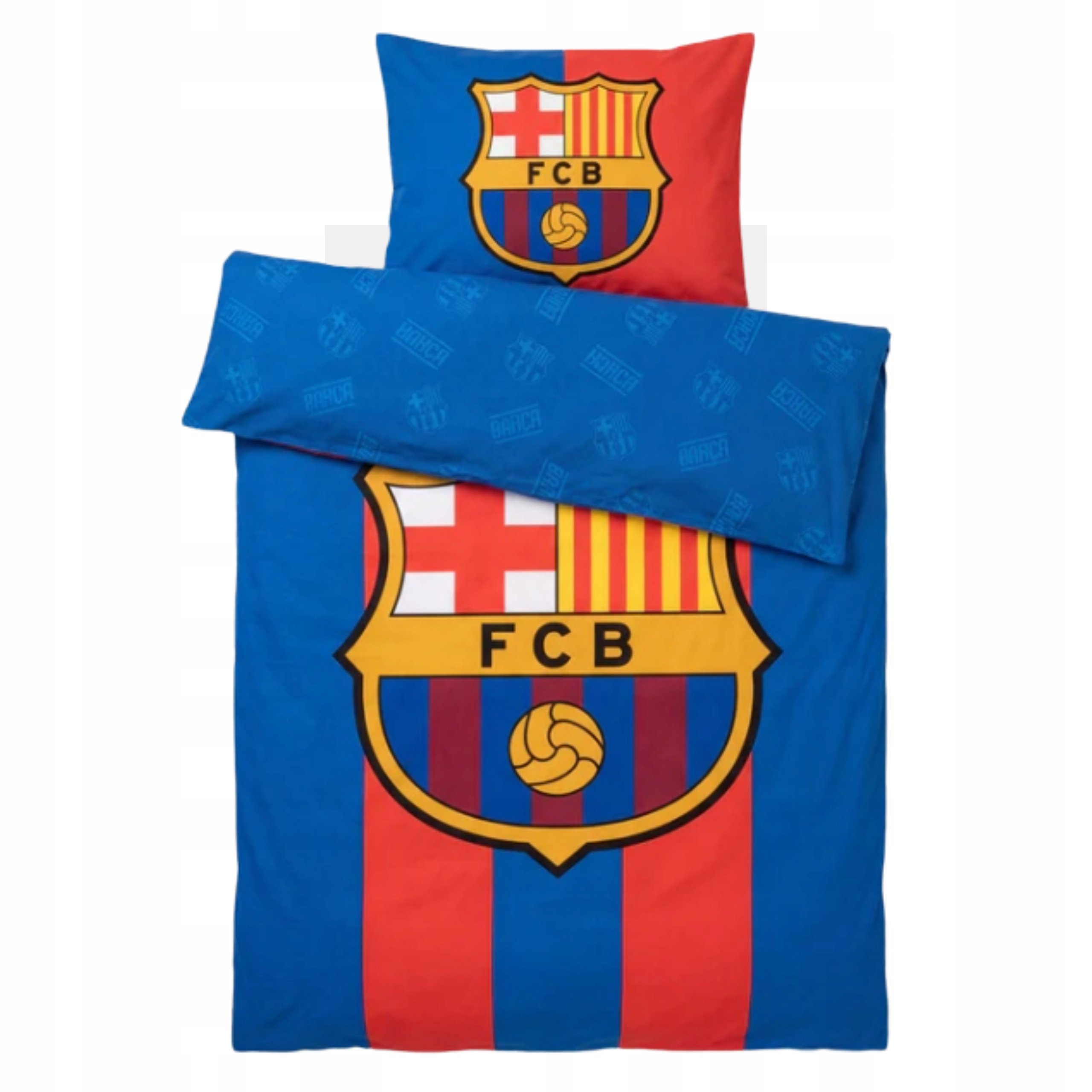 Pościel Fc Barcelona Komplet Pościeli 140 x 200 Barca 100% Bawełna