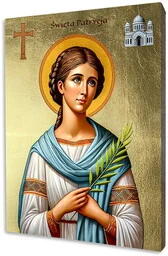 Ikona Świętej Patrycji - Ikony i obrazy sakralne Ikona Świętej Patrycji - Ikony i obrazy sakralne - miniaturka - grafika 1