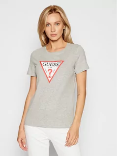 Koszulki i topy damskie - Guess T-Shirt Original W1YI1B I3Z11 Szary Boxy Fit - grafika 1
