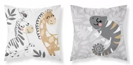 Pościel dla dzieci - Detexpol Poszewka 40x40 bawełniana zoo - miniaturka - grafika 1