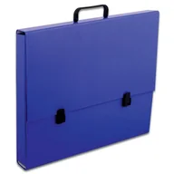 Teczki i skoroszyty - Penmate Teczka szkolna z rączką A3 5.5cm kobaltowa TT7456 TADEO - miniaturka - grafika 1