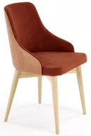 Krzesła - Cynamonowe tapicerowane krzesło obrotowe P5-T21 - miniaturka - grafika 1