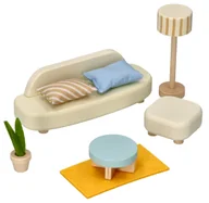 Domki dla lalek - Mebelki Do Domku Dla Lalek Salon - miniaturka - grafika 1