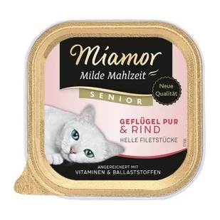 Miamor Milde Mahlzeit Senior Drób i wołowina 64x100 g - Mokra karma dla kotów - miniaturka - grafika 1