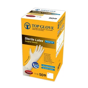 Rękawiczki TOP GLOVE bezpudrowe STERYLNE - 1 para - Rękawiczki jednorazowe - miniaturka - grafika 1
