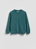 Bluzy dla chłopców - Reserved - Bluza oversize z efektem sprania - morski - miniaturka - grafika 1
