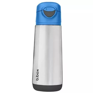 B.Box, Butelka termiczna z ustnikiem sportowym 500 ml, Blue Slate - Bidony dla dzieci - miniaturka - grafika 1