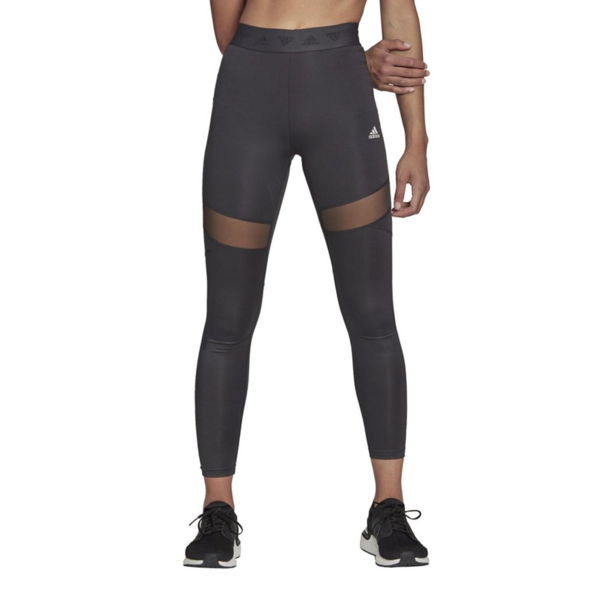 Legginsy damskie Adidas sportowe carbon grey-XXS