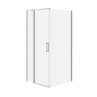 Kabiny prysznicowe - Kabina prysznicowa Cersanit Moduo 90x80x195 prostokątna lewa chrom transparentne S601-306 - miniaturka - grafika 1