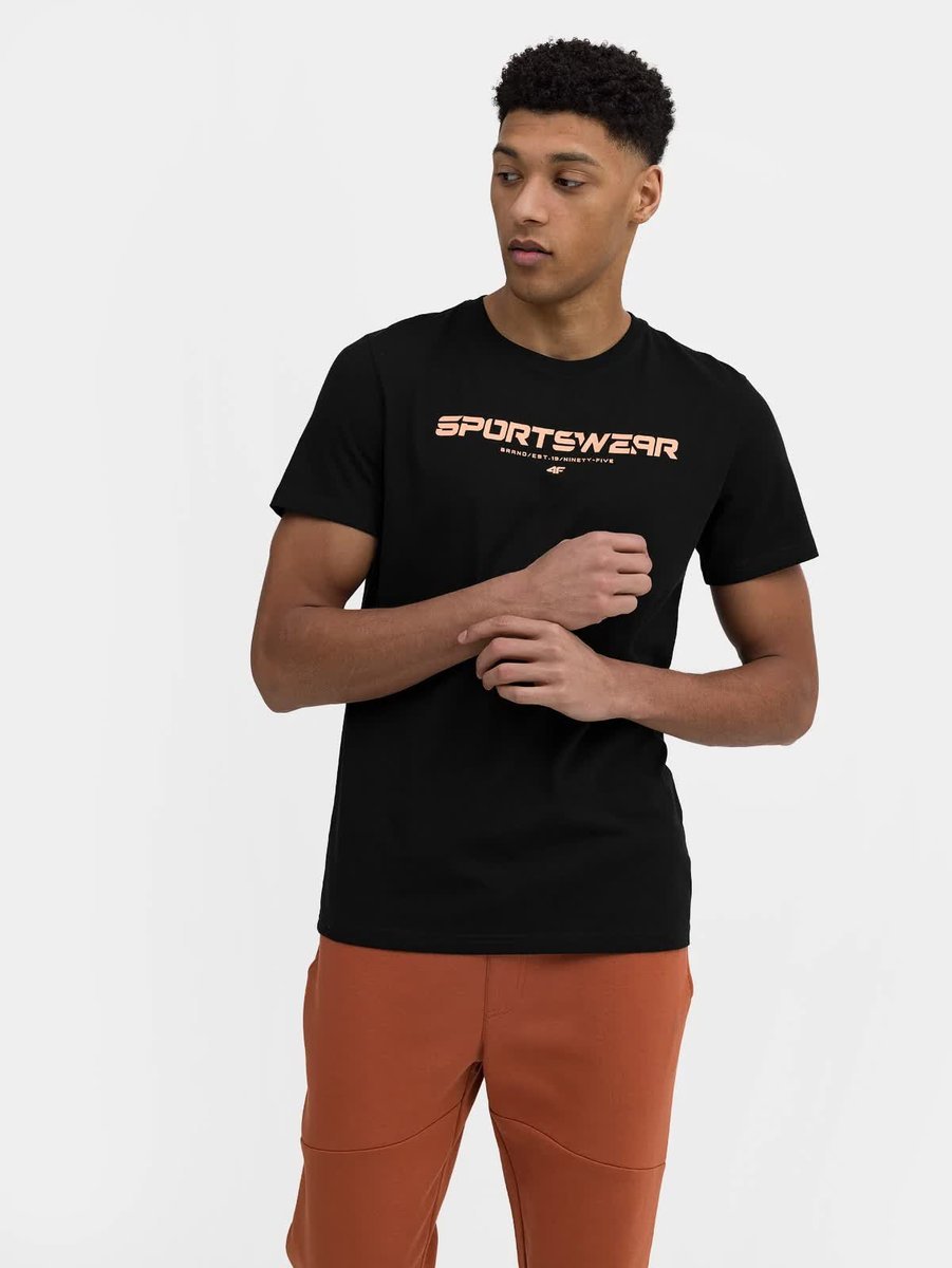 Koszulka Męska 4F Sportowa T-Shirt Bawełna S