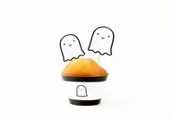Halloween - Zestaw dekoracji na babeczki Wesoły Duszek - 12 szt. - miniaturka - grafika 1