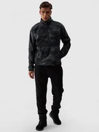 Spodnie sportowe męskie - Męskie spodnie dresowe polarowe 4F 4FWAW24TTROM0822 - czarne - miniaturka - grafika 1