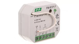 F&F F&F RADIOWY POJEDYŃCZY PRZEKAŹNIK BISTABILNY DO PUSZKI MONTAŻOWEJ $8160 85÷265V AC/DC, MULTIFUNKCYJNY, DO MONTAŻU PODTYNKOWEGO FW-R1P-P FW-R1P-P - Sterowniki i przekaźniki - miniaturka - grafika 2