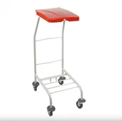 Wózki serwisowe - Euro Zibi Stelaż na worek do segregacji 70 l - 120 l czerwony - Malowany, Otwierana ręcznie - miniaturka - grafika 1