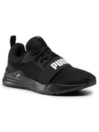 Sneakersy damskie - Puma Buty Wired Run Jr 374214 01 Czarny - miniaturka - grafika 1