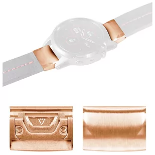 moVear Adapter paska 22mm do Garmin QuickFit 26mm (Fenix / Quatix / Tactix / Enduro - 51mm) | Stainless steel, +PVD - Akcesoria do smartwatchy - miniaturka - grafika 1