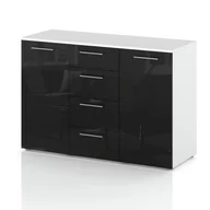 Komody - KOMODA FULL CZARNY POŁYSK - miniaturka - grafika 1