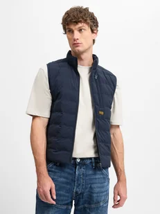 G-Star RAW Kamizelka męska Mężczyźni niebieski jednolity, S - Kamizelki męskie - miniaturka - grafika 1