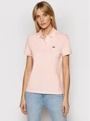 Koszulki i topy damskie - Lacoste Polo PF7839 Różowy Regular Fit - miniaturka - grafika 1