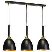Lampy sufitowe - Milagro Lampa wisząca CLARK BLACK/GOLD 3xE27 MLP6222 - miniaturka - grafika 1